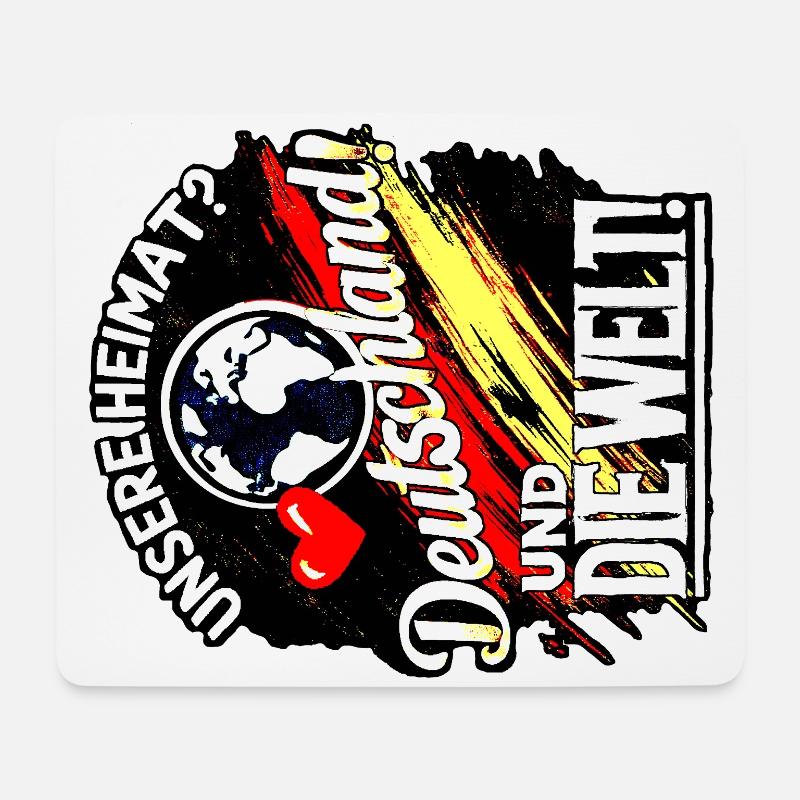 Unsere Heimat - Mousepad (Querformat) - Weiß