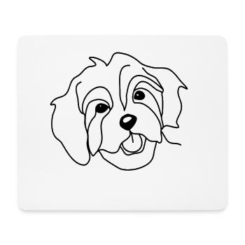 Bolonka Zwetna Tsvetnaya Bichon frisee Shirt - Mousepad (Querformat) - Weiß - Vorne