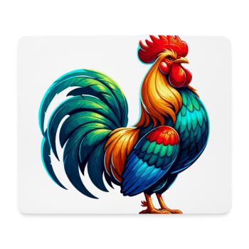 Beautiful Rooster Image - Mouse Pad (horizontal) - white - Front