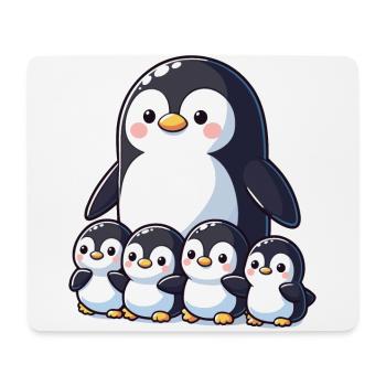 Little Penguins Penguin Family Cute Gift - Mouse Pad (horizontal) - white - Front