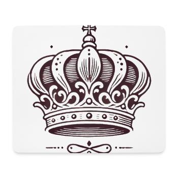 Christus ist König Krone Design - Mousepad (Querformat) - Weiß - Vorne