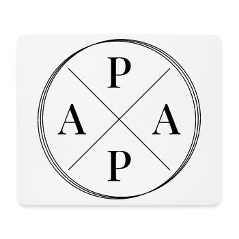 Papa - Mousepad (Querformat) - Weiß - Vorne