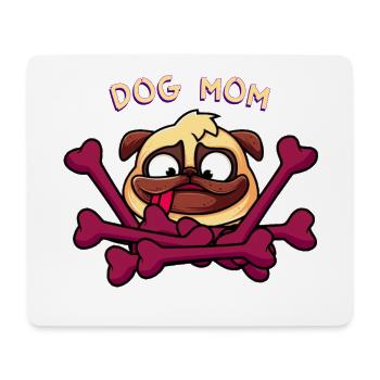 Dog mom - Mouse Pad (horizontal) - white - Front