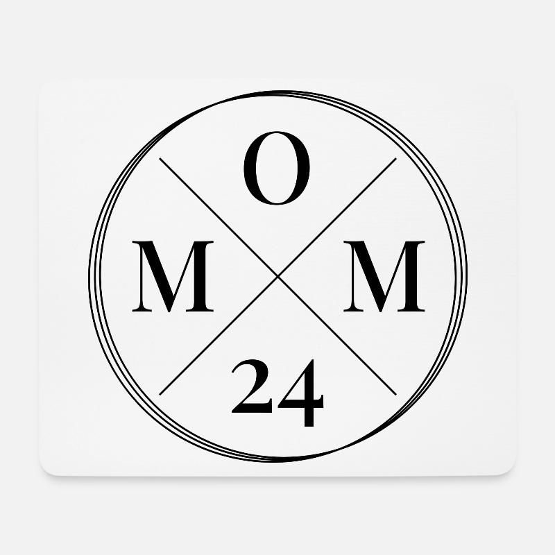 Mom 24 Mutter Baby Ankündigung werdende Mama 2024 - Mousepad (Querformat) - Weiß