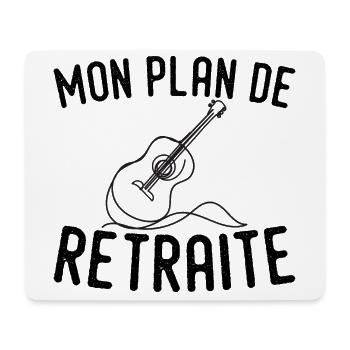 My Guitar Retirement Plan - Gitarrengeschenk - Mousepad (Querformat) - Weiß - Vorne