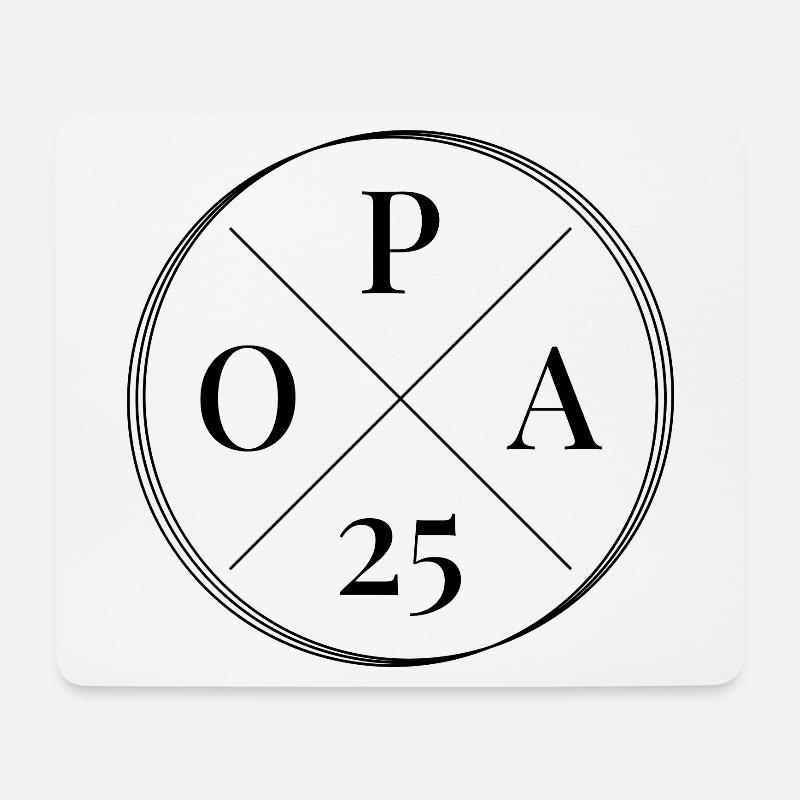 Opa 2025 - Mousepad (Querformat) - Weiß