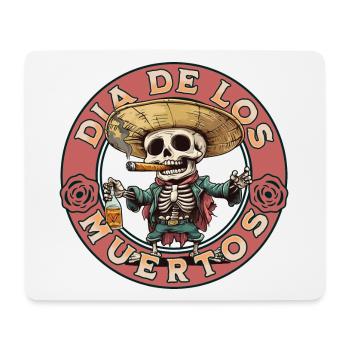 Dia De Los Muertos Totenkopf Totenschädel Tequilla - Mousepad (Querformat) - Weiß - Vorne