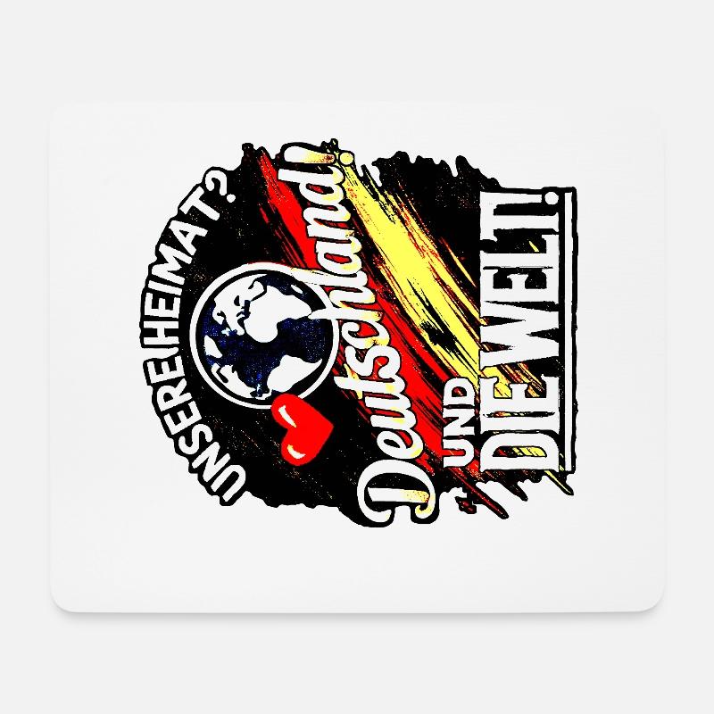 Unsere Heimat - Mousepad (Querformat) - Weiß
