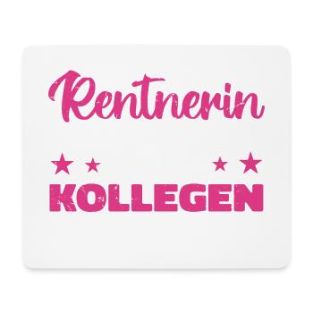 Stolze Rentnerin verlässt besten Kollegen der Welt - Mousepad (Querformat) - Weiß - Vorne