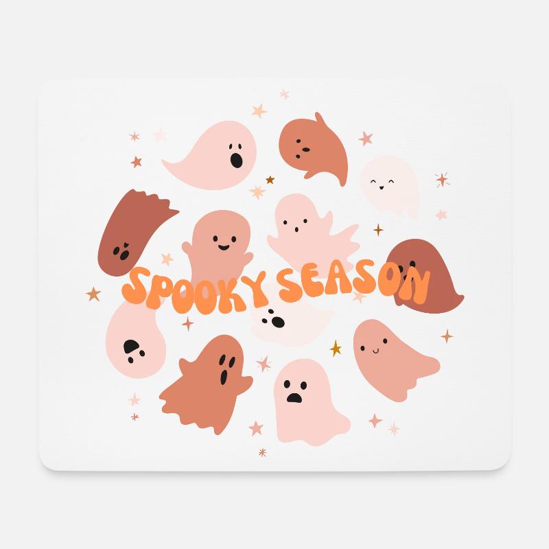 Spukhafte Saison Halloween Geist Kostüm - Mousepad (Querformat) - Weiß