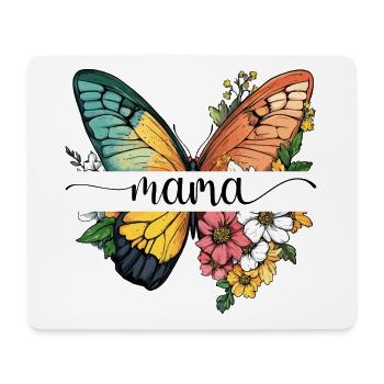 Mom Butterfly Flowers Best Mom Mother's Day - Mouse Pad (horizontal) - white - Front