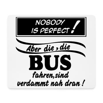 Busfahrer Bus Omnibus Kraftfahrer Schulbus (25) - Mousepad (Querformat) - Weiß - Vorne