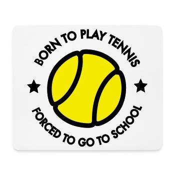 Tennis Kid - Tapis de souris (format paysage) - blanc - Devant