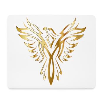Goldener Phönix - Mousepad (Querformat) - Weiß - Vorne