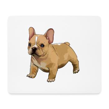 French bulldog - Mouse Pad (horizontal) - white - Front