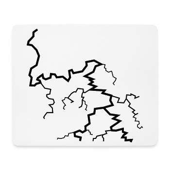 Blitz - Mousepad (Querformat) - Weiß - Vorne