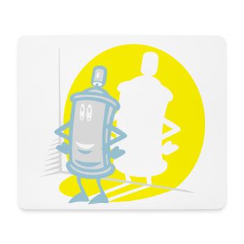 Spray-und Flex-Strahler - Mousepad (Querformat) - Weiß - Vorne