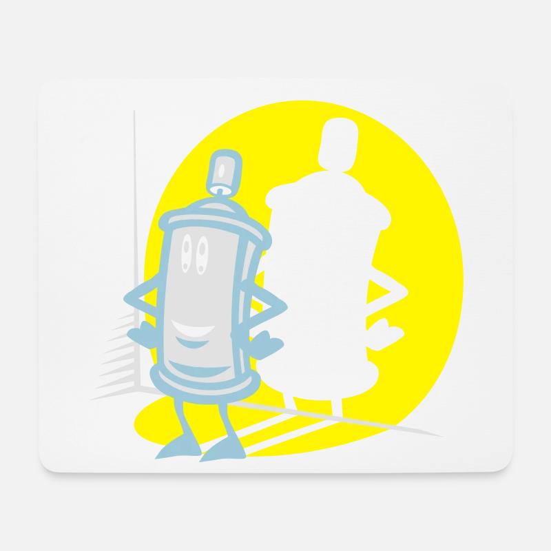 Spray-und Flex-Strahler - Mousepad (Querformat) - Weiß