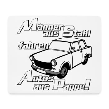  , DDR Kult , Männer aus Stahl (25) - Mousepad (Querformat) - Weiß - Vorne