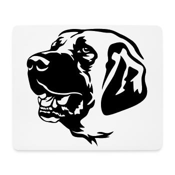 Kangal Tête - Tapis de souris (format paysage) - blanc - Devant