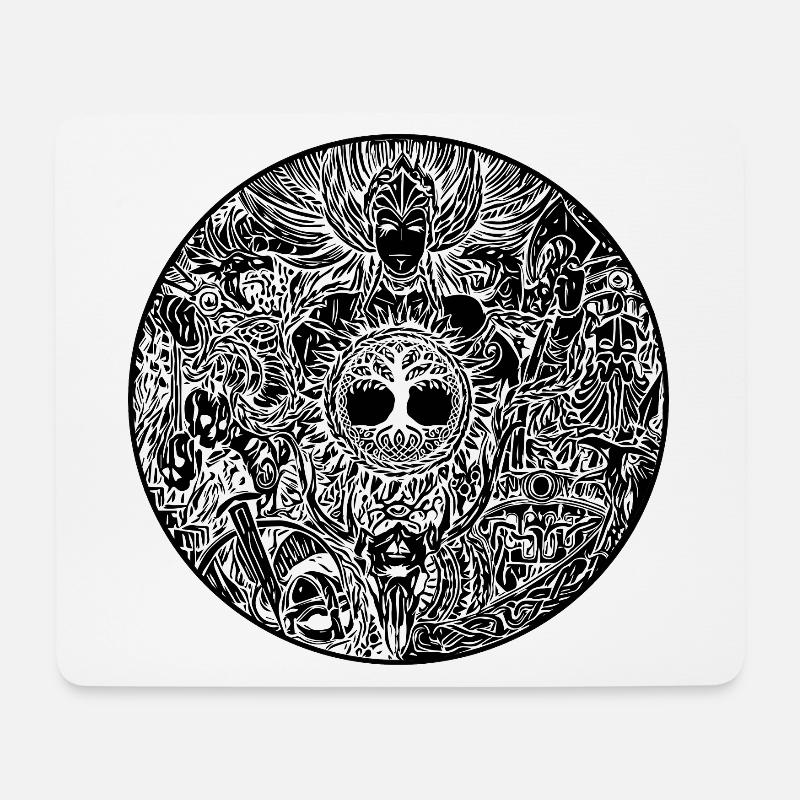 Wikinger-Schild - Walküre - Valkyrie - Mousepad (Querformat) - Weiß