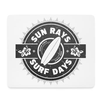 Surfen Retro Surfer Grafikdesign - Mousepad (Querformat) - Weiß - Vorne