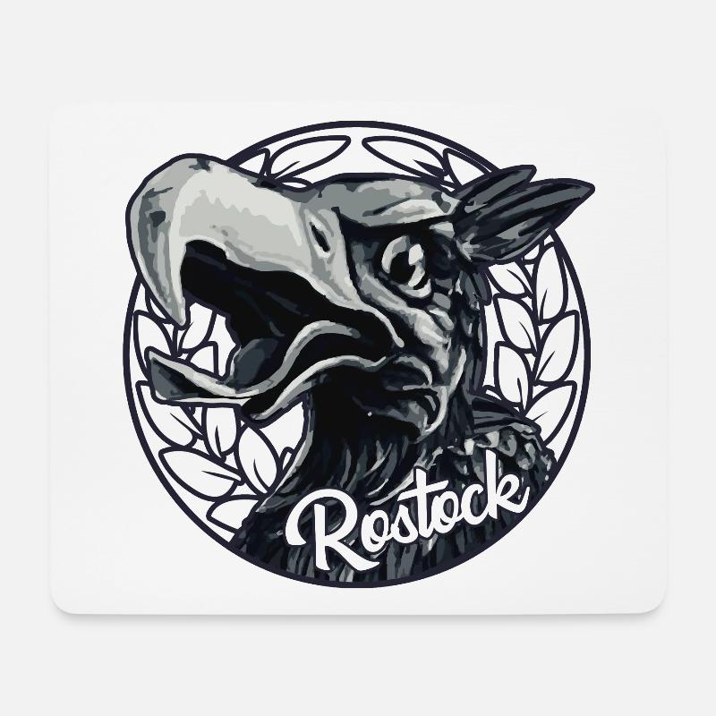 Rostock - Mousepad (Querformat) - Weiß