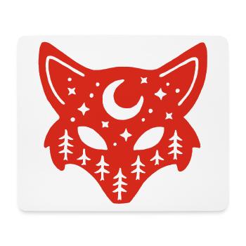 Rotfuchs-Totem der Natur - Mousepad (Querformat) - Weiß - Vorne