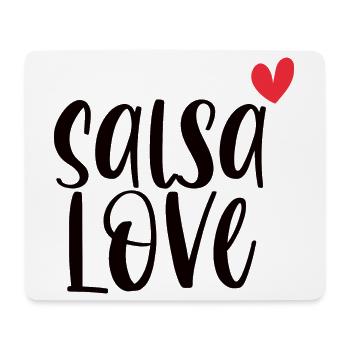 Salsa Love! Tänzerin Tänzer tanzen Geschenk - Mousepad (Querformat) - Weiß - Vorne