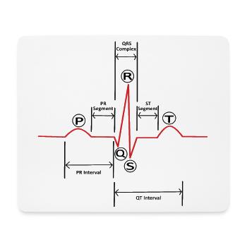 ECG v2 - Mouse Pad (horizontal) - white - Front