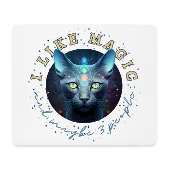 I Like Magic And Maybe 3 People - Mousepad (Querformat) - Weiß - Vorne