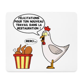 Un nouveau travail - Tapis de souris (format paysage) - blanc - Devant