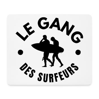 surf, planche de surf, spot de surf - Tapis de souris (format paysage) - blanc - Devant