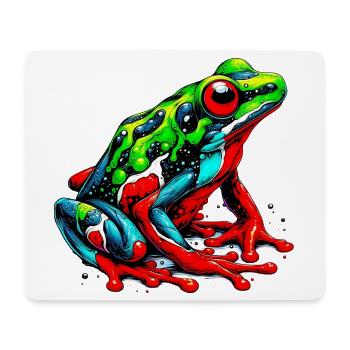 Frosch - Mousepad (Querformat) - Weiß - Vorne