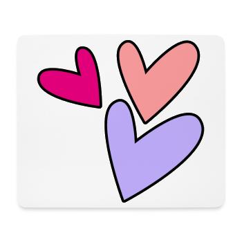HERZ. PAAR. ICH HABE GERADE GEHEIRATET. Junggesellinnenabschied. VALENTINSTAG. - Mousepad (Querformat) - Weiß - Vorne