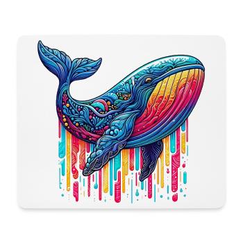 Baleine - Tapis de souris (format paysage) - blanc - Devant