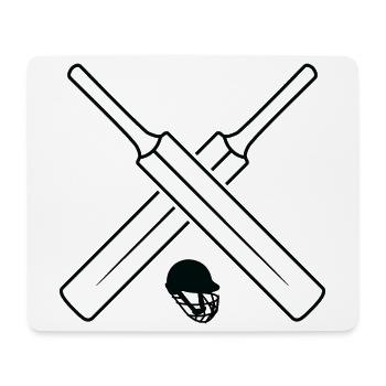 Croquis de cricket - Tapis de souris (format paysage) - blanc - Devant