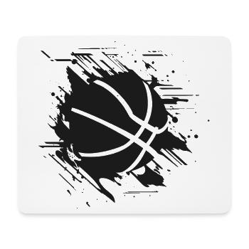 Basket-ball - Tapis de souris (format paysage) - blanc - Devant