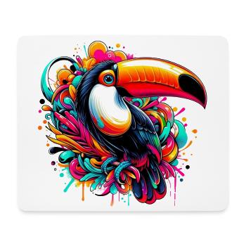 Tukan - Mousepad (Querformat) - Weiß - Vorne