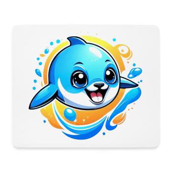 Bottlenose dolphin seal Dolphin Sea - Mouse Pad (horizontal) - white - Front