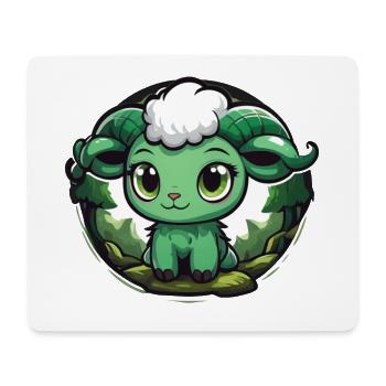 Ram Lamb Goat Goat in the Forest - Mouse Pad (horizontal) - white - Front