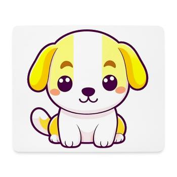Cute Puppy Love Heart Eyes Adorable Dog T-Shirt - Mouse Pad (horizontal) - white - Front