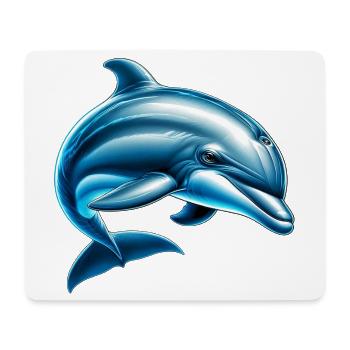 Delfin - Mousepad (Querformat) - Weiß - Vorne