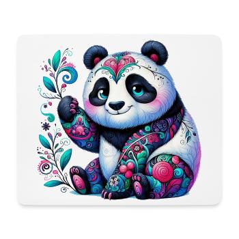 Panda - Mousepad (Querformat) - Weiß - Vorne