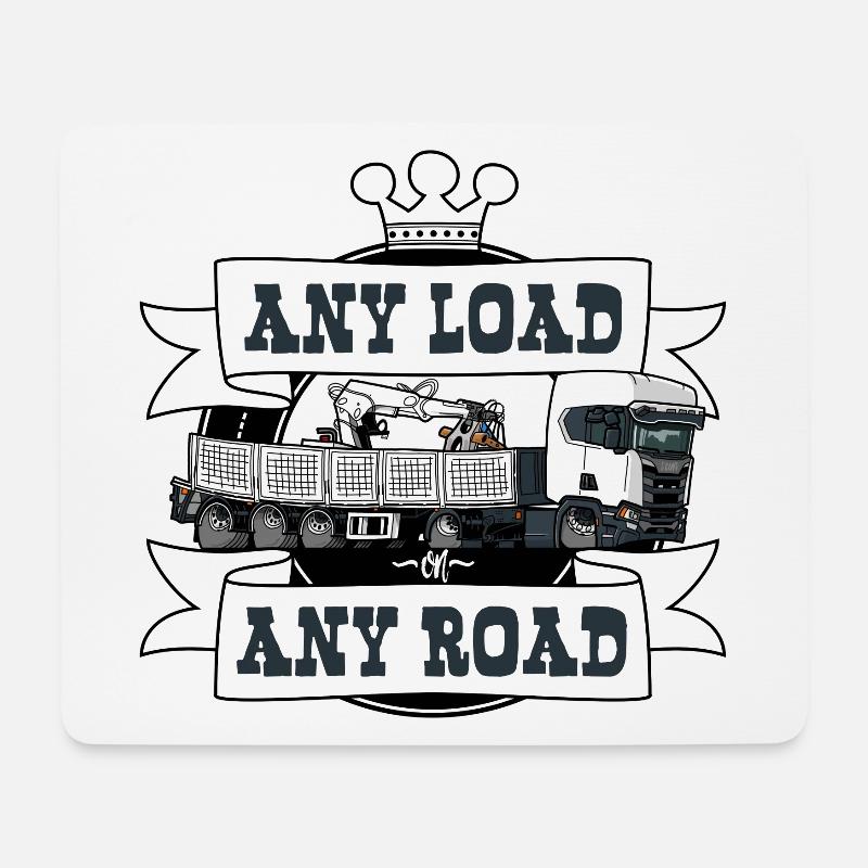 1263 2 ANY ROAD ANY LOAD - Mouse Pad (horizontal) - white