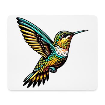 Colibri - Tapis de souris (format paysage) - blanc - Devant