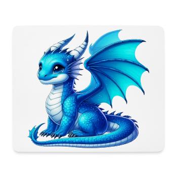 Dragon - Tapis de souris (format paysage) - blanc - Devant