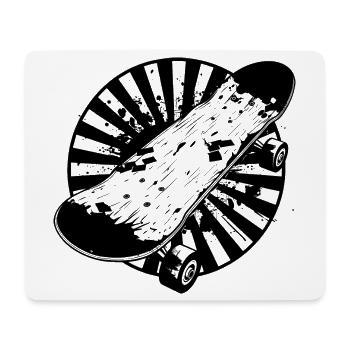 Skateboard Zeichnung - Mousepad (Querformat) - Weiß - Vorne