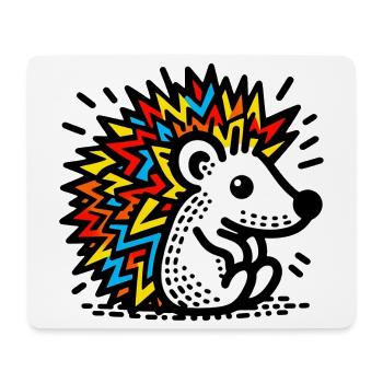 Igel - Mousepad (Querformat) - Weiß - Vorne