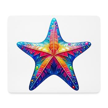 Seestern - Mousepad (Querformat) - Weiß - Vorne